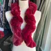 Burgundy soft winter scarf photo 1