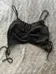 Black cami cropped top photo 1