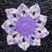 crochet flower coaster photo 1