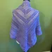 Handmade crochet shall BLUE photo 3