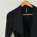Martin Dhust Tie Waist Belted Topper Black Wrap Linen Blend Top photo 4