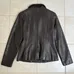 Anne klein leather coat jacket bomber zip up top cafe racer photo 2