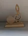 Wooden Treble Clef Clock photo 2