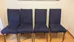 Set of 4 Navy Blue Dining Chairs photo 2