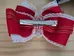 Handmade Red Bow Hairclip photo 2