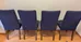 Four Dining Chairs (Navy Blue Covers) with Wood Legs  photo 5