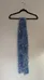 Blue and White Fuzzy Scarf photo 1
