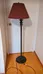 Floor Lamp with Burgundy Shade  photo 1