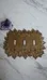Vintage light switch gold cover  photo 1