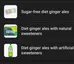 Diet or Zero Sugar Ginger ale photo 1