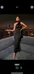 Black satin formal wedding guest event dress photo 1