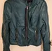 Guess Green Leather Jacket (Distressed) - Women's Medium photo 1