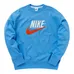 Nike Retro Trend Logo Fleece Crewneck Sweatshirt Size XXL Blue photo 1