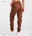 Brown cargo joggers photo 2