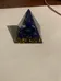 Resin Pyramid with Lapiz stones inside  photo 5