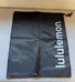 Brand New Lululemon Black Drawstring Bag photo 1