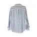 Lord & Taylor 100% Linen Striped Purple Blue Button Down Shirt photo 2