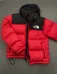 Red and black north face jacket  photo 4