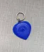 Blue Heart-Shaped Photo Pet Tag or Keychain Tag photo 2
