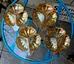 Set of Four Vintage Amber Carnival Glass Nut  Dishes photo 2