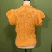 Supercute ruffel sleeve crochet button down top size M photo 4