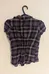 Seduction Purple Plaid Button Up Shirt - Women's Medium photo 4