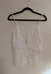 White Ruffle Tank Top - Women's Large photo 1