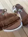 Size 6 TOSCA BLU Brown Leather Fringe Sandals photo 2