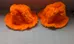 Two Orange Fuzzy Hats photo 1