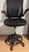 Flash Furniture Mid-Back Black Mesh Ergonomic Drafting Chair wit photo 2