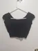 Black crop top photo 2