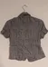 Candie's Women's Grey Plaid Short Sleeve Blouse Size Large photo 3