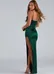 NWT Hunter green satin maxi dress  photo 3