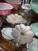Set of 2 metal flower trinket dishes  photo 3